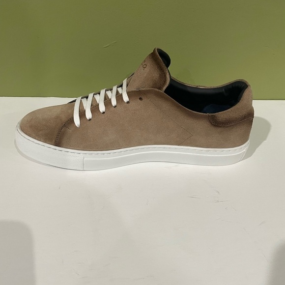 Duca shoes casual sneakers beige suede white sole - Picture 3 of 5